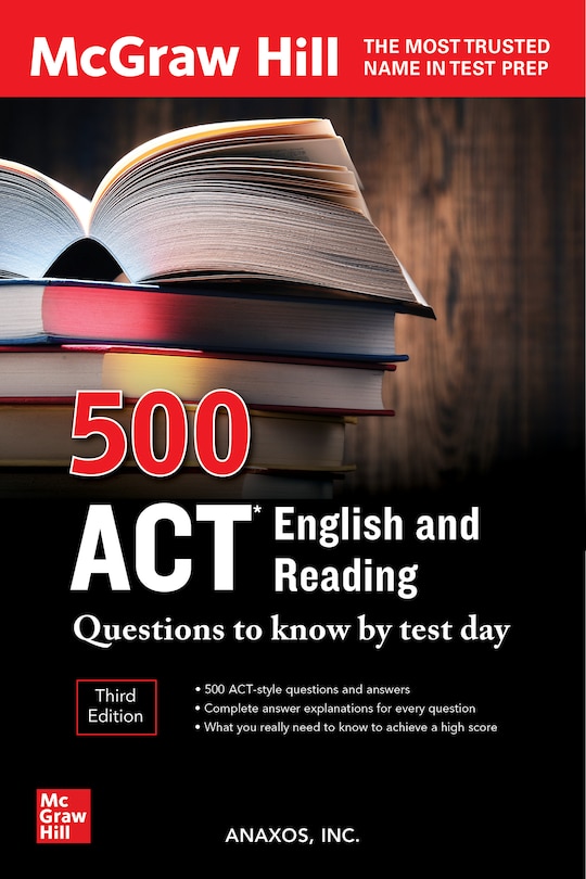 Couverture_500 Act English And Reading Questions To Know By Test Day, Third Edition