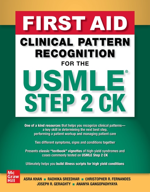 Front cover_First Aid Clinical Pattern Recognition for the USMLE Step 2 CK