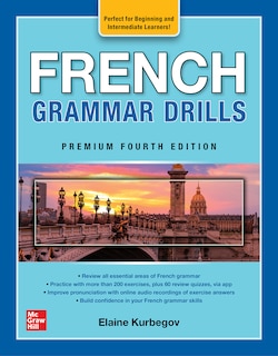 Front cover_French Grammar Drills, Premium Fourth Edition