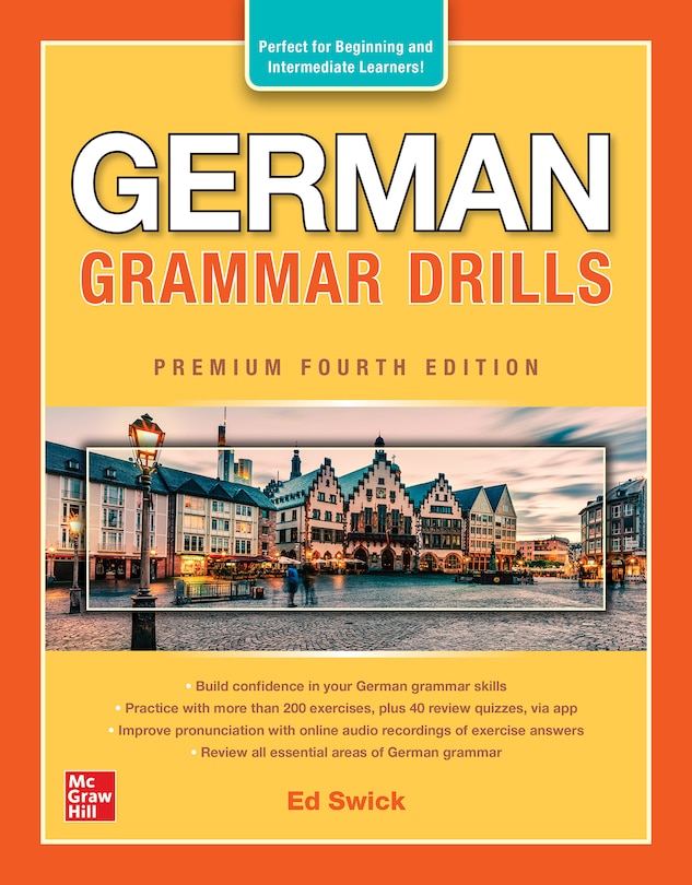 Front cover_German Grammar Drills, Premium Fourth Edition
