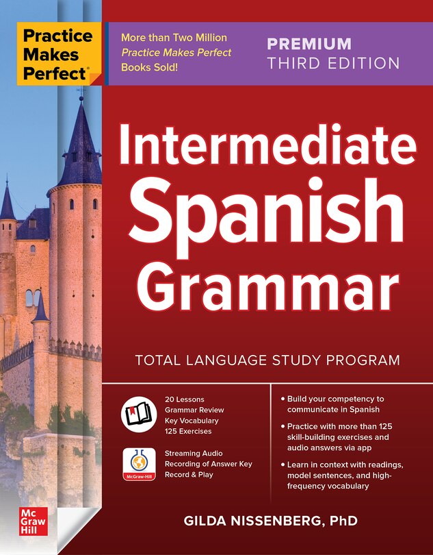 Front cover_Practice Makes Perfect: Intermediate Spanish Grammar, Premium Third Edition