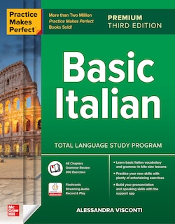 Front cover_Practice Makes Perfect: Basic Italian, Premium Third Edition