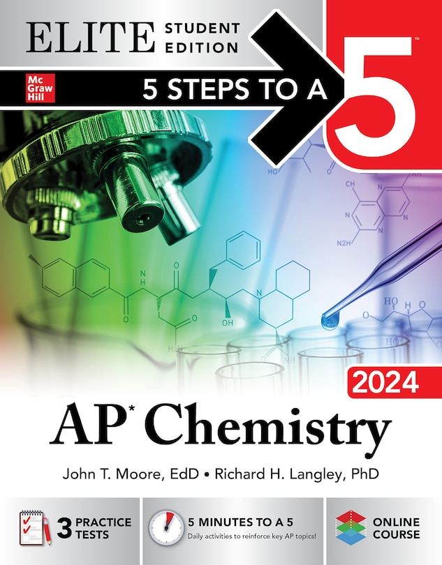 Front cover_5 Steps to a 5: AP Chemistry 2024 Elite Student Edition