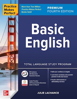 Couverture_Practice Makes Perfect: Basic English, Premium Fourth Edition