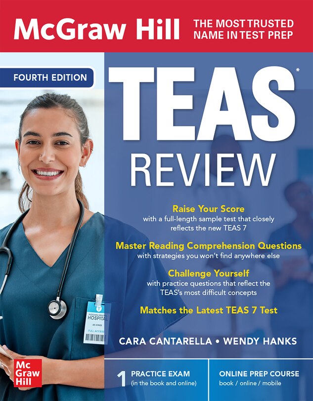 Front cover_McGraw Hill Teas Review, Fourth Edition