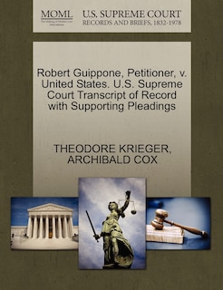 Robert Guippone, Petitioner, V. United States. U.s. Supreme Court Transcript Of Record With Supporting Pleadings