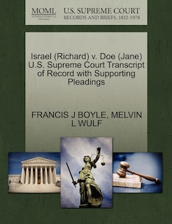 Couverture_Israel (richard) V. Doe (jane) U.s. Supreme Court Transcript Of Record With Supporting Pleadings