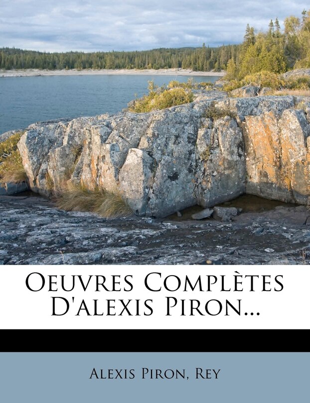 Front cover_Oeuvres Completes d'Alexis Piron...