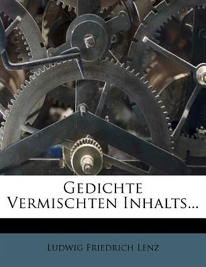 Front cover_Gedichte Vermischten Inhalts...