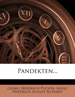 Front cover_Pandekten...