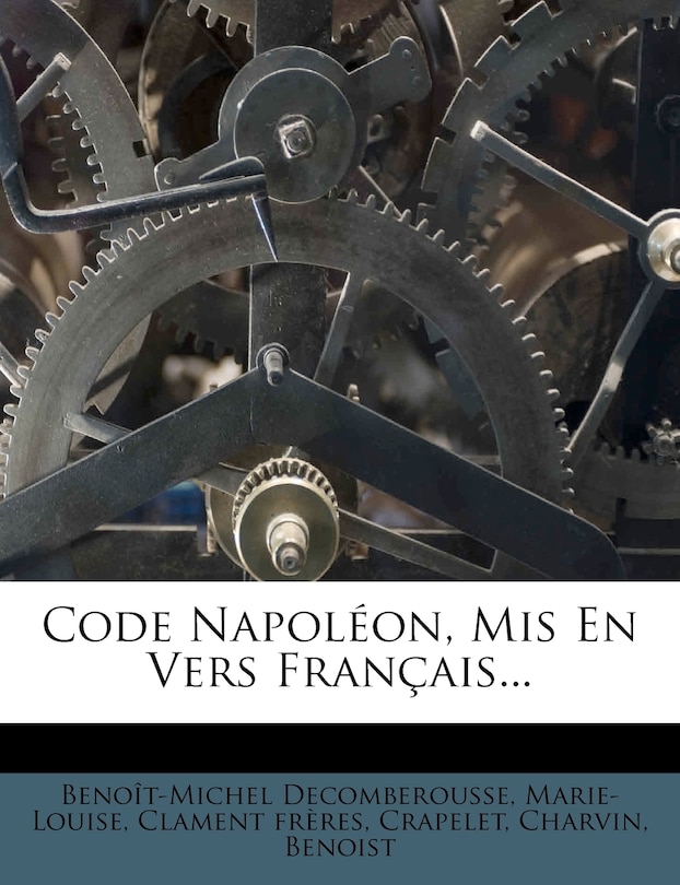 Couverture_Code Napoleon, MIS En Vers Francais...