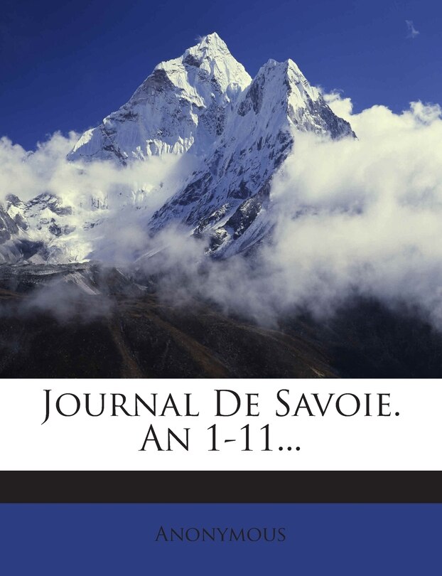 Couverture_Journal De Savoie. An 1-11...