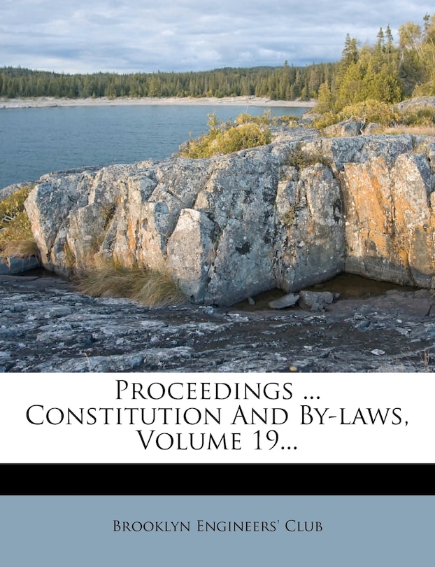 Front cover_Proceedings ... Constitution And By-laws, Volume 19...