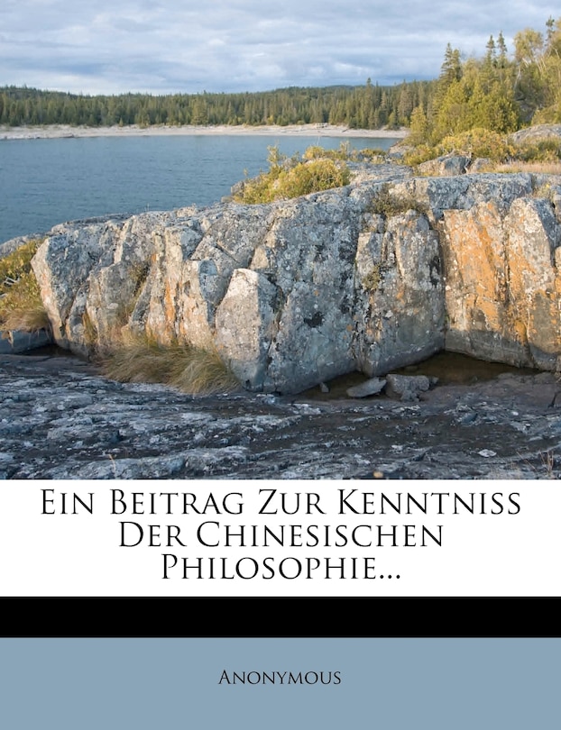 Couverture_Ein Beitrag Zur Kenntniss Der Chinesischen Philosophie...