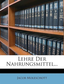 Couverture_Lehre Der Nahrungsmittel...