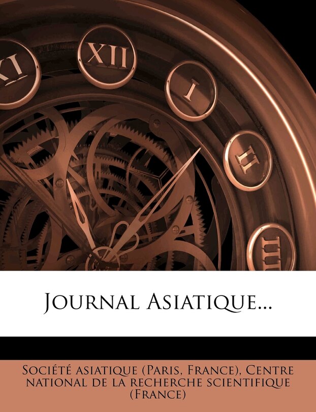 Front cover_Journal Asiatique...