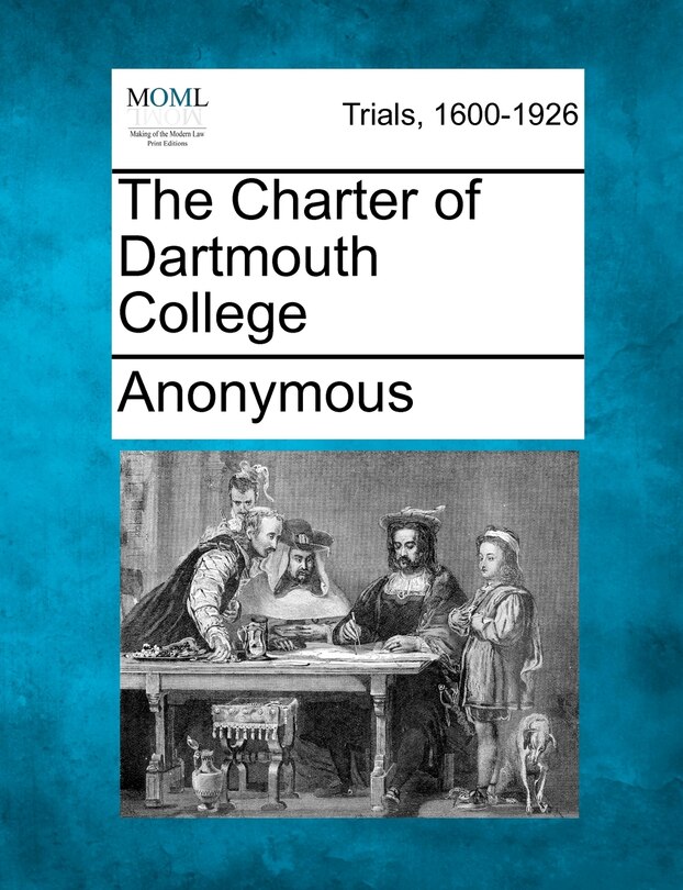 Front cover_The Charter Of Dartmouth College
