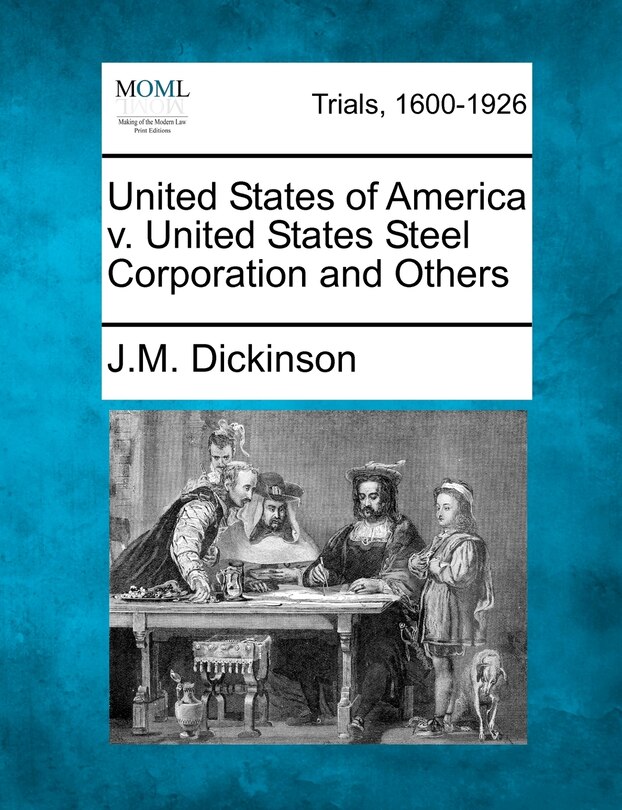 Front cover_United States Of America V. United States Steel Corporation And Others