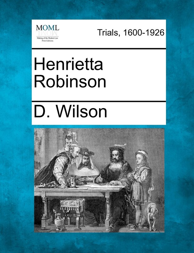 Front cover_Henrietta Robinson