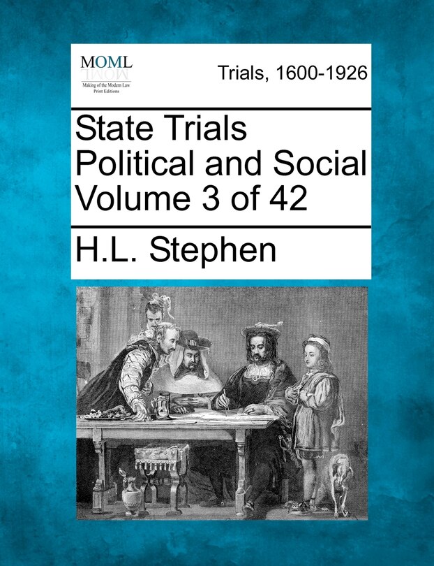 Couverture_State Trials Political And Social Volume 3 Of 42