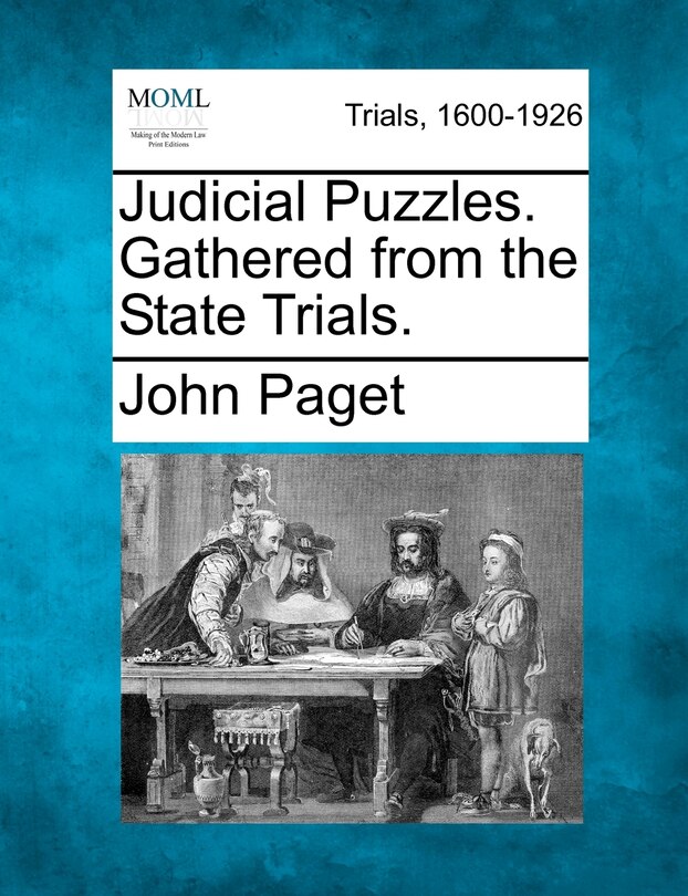 Front cover_Judicial Puzzles. Gathered From The State Trials.