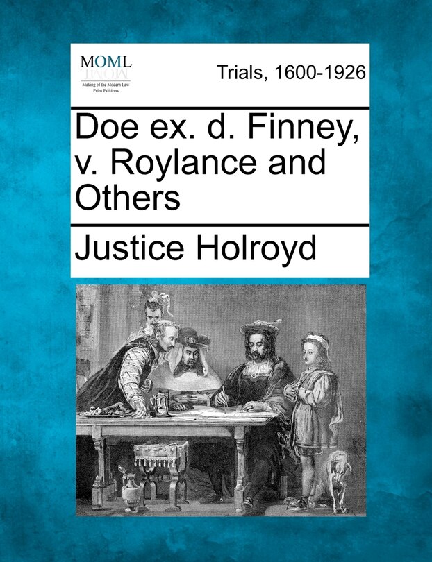 Front cover_Doe Ex. D. Finney, V. Roylance And Others