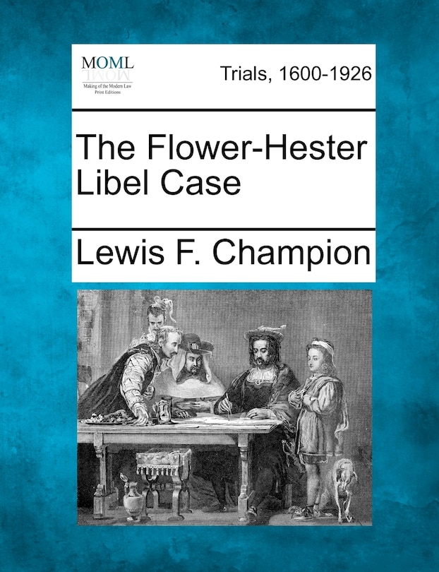 Front cover_The Flower-hester Libel Case