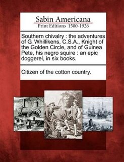 Front cover_Southern Chivalry