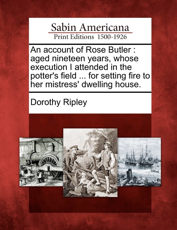 Front cover_An Account of Rose Butler