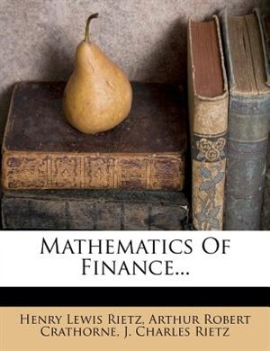 Front cover_Mathematics Of Finance...