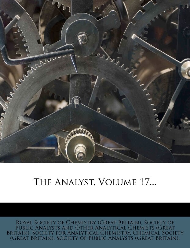 Couverture_The Analyst, Volume 17...
