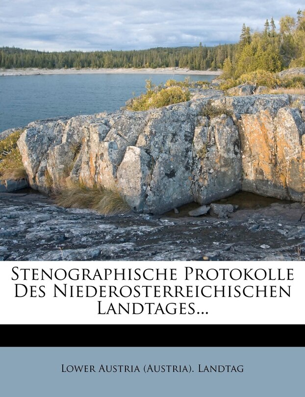 Front cover_Stenographische Protokolle Des Niederosterreichischen Landtages...