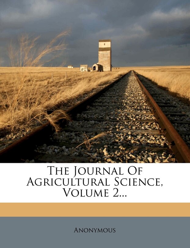 Front cover_The Journal Of Agricultural Science, Volume 2...