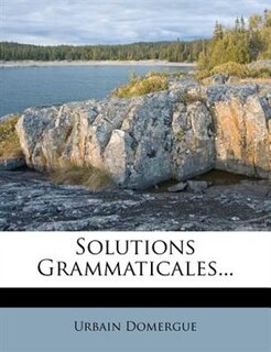 Front cover_Solutions Grammaticales...