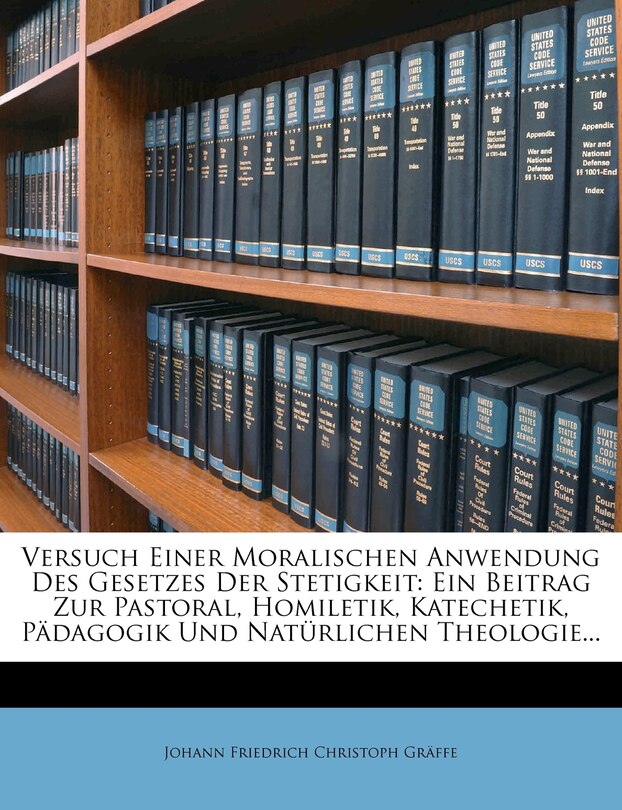 Front cover_Versuch Einer Moralischen Anwendung Des Gesetzes Der Stetigkeit