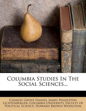 Columbia Studies In The Social Sciences...