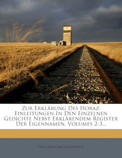 Front cover_Zur Erklarung Des Horaz