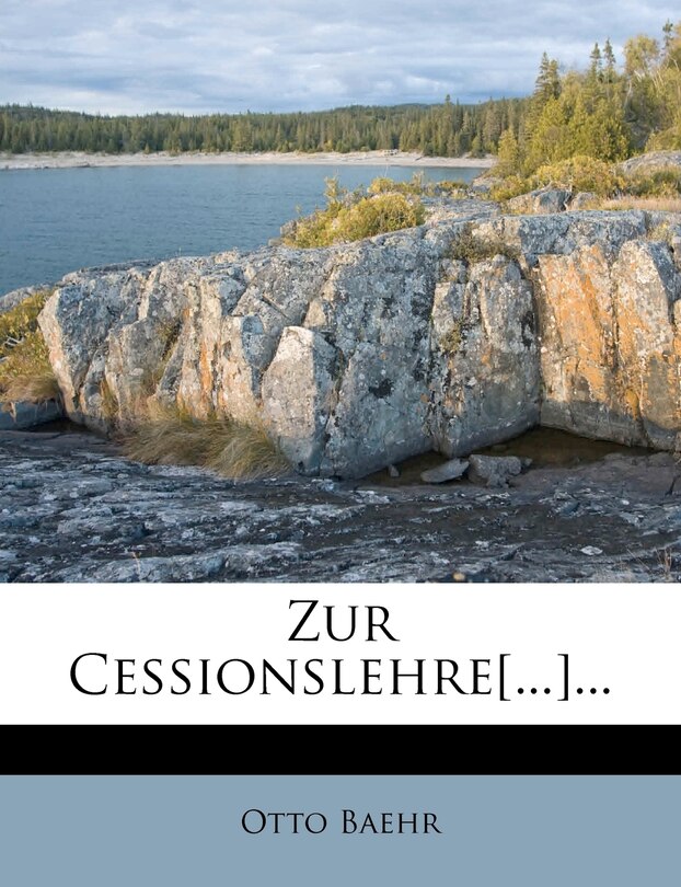 Front cover_Zur Cessionslehre[...]...