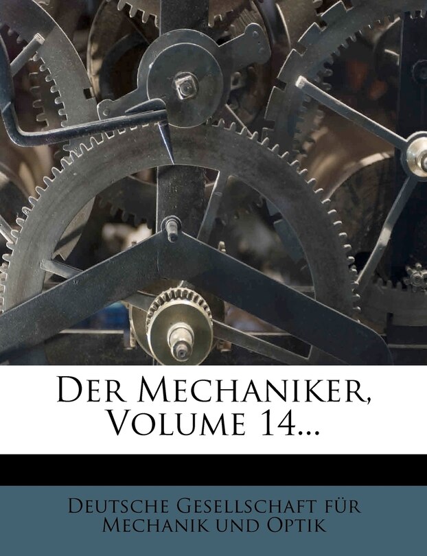 Front cover_Der Mechaniker, Volume 14...