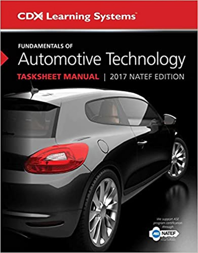 Couverture_Fundamentals of Automotive Technology Tasksheet Manual