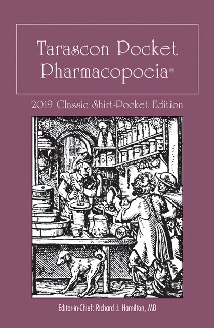 Couverture_Tarascon Pocket Pharmacopoeia 2019, Classic Shirt-pocket Edition