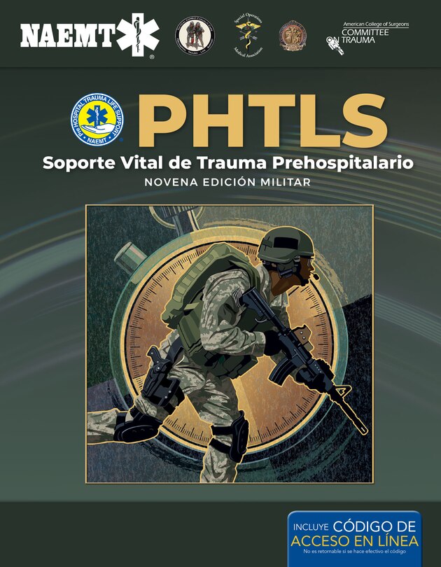 Front cover_Phtls: Soporte Vital de Trauma Prehospitalario, Novena Edición Militar