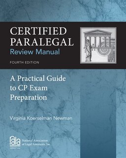 Couverture_Certified Paralegal Review Manual