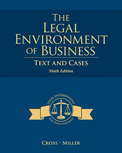 Couverture_The Legal Environment Of Business
