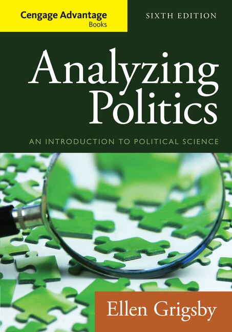 Front cover_Cengage Advantage Books: Analyzing Politics