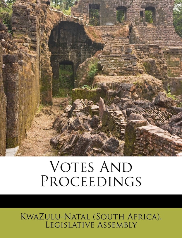 Front cover_Votes And Proceedings