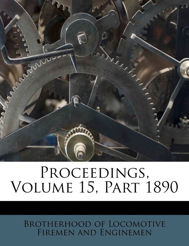Front cover_Proceedings, Volume 15, Part 1890