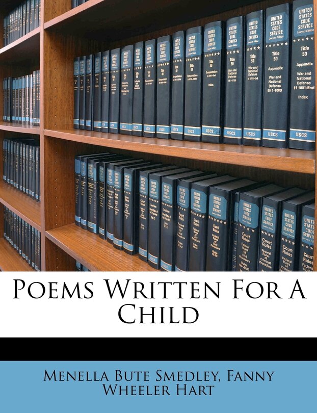Couverture_Poems Written For A Child
