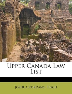 Front cover_Upper Canada Law List