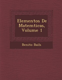 Front cover_Elementos De Matem�ticas, Volume 1